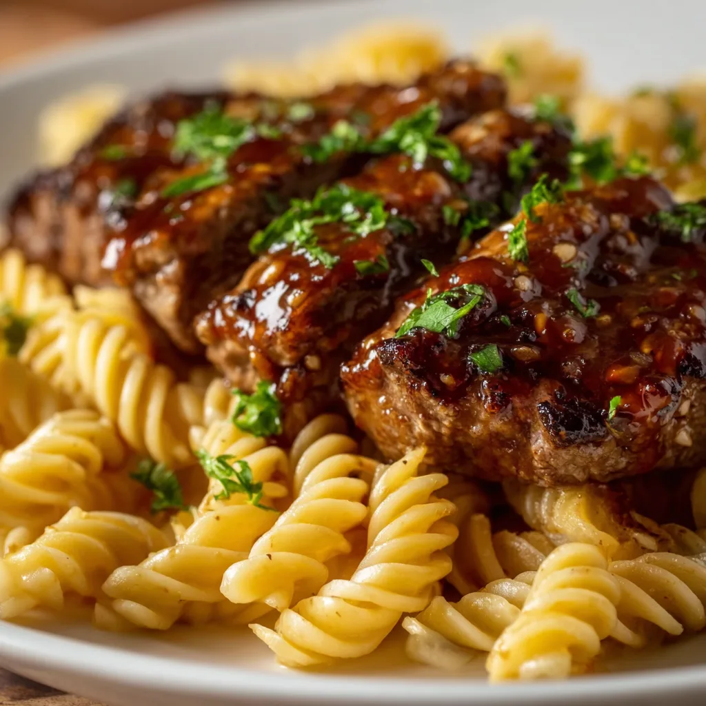 Sticky Honey Garlic Steak and Rotini Recipe | Easy & Delicious Dinner Idea