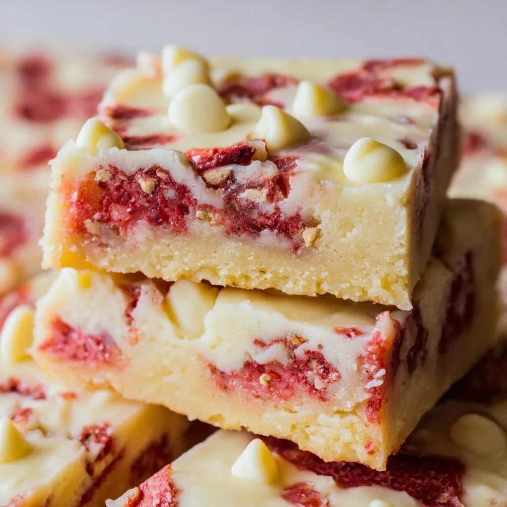 Delicious Strawberry White Chocolate Bars | Easy Homemade Recipe