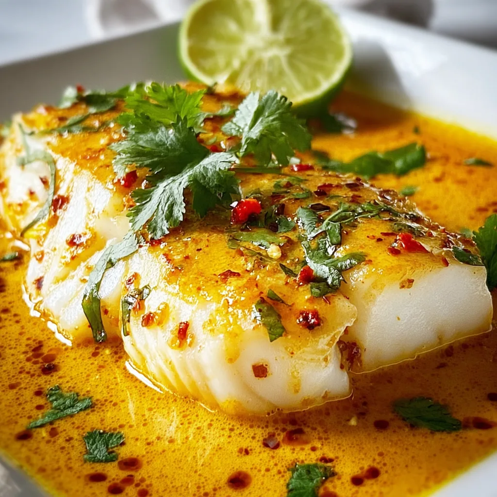 Tasty Coconut Curry Baked Cod Recipe – Easy & Flavorful Seafood Dish