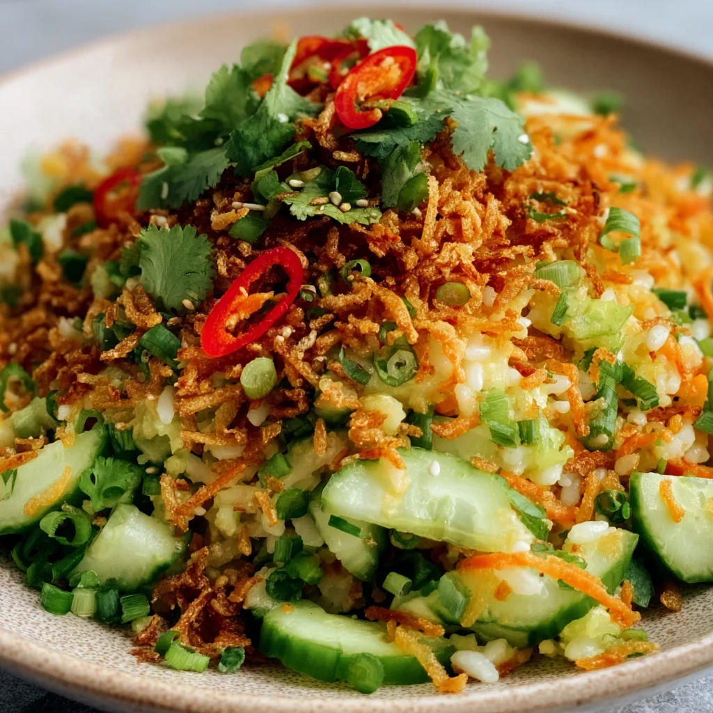 Crispy Asian Rice Salad Recipe | Easy & Delicious Asian-Inspired Salad