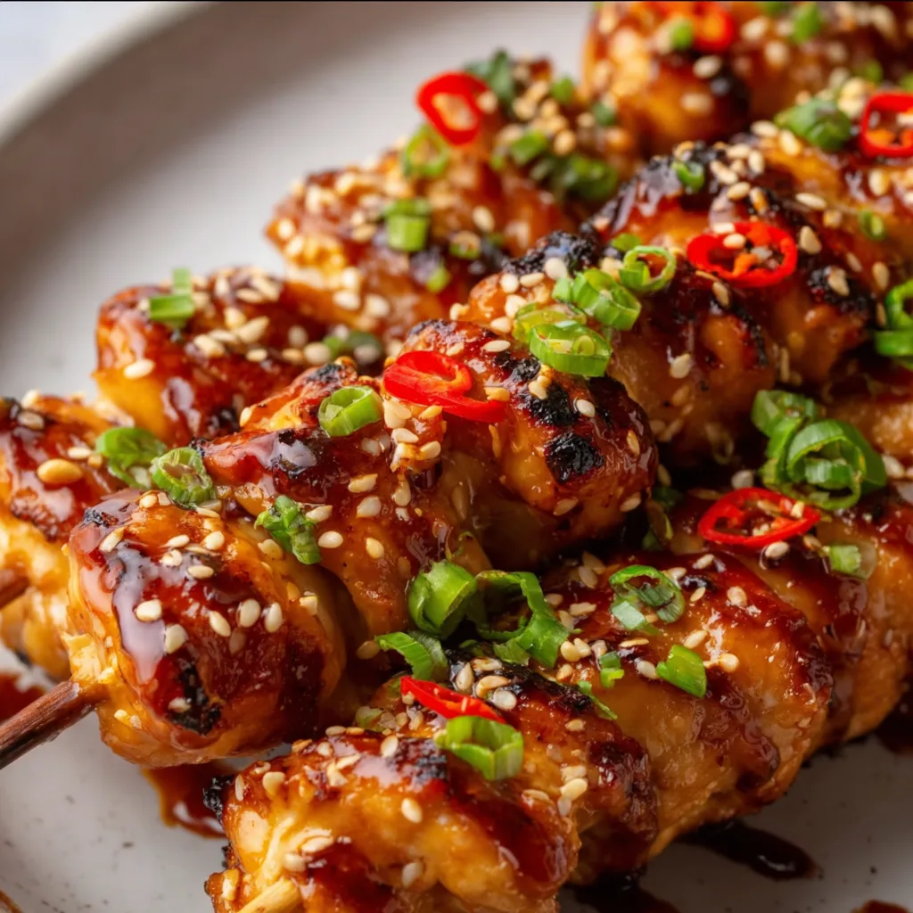 Delicious Bang Bang Chicken Skewers Recipe | Easy & Spicy Grilled Chicken