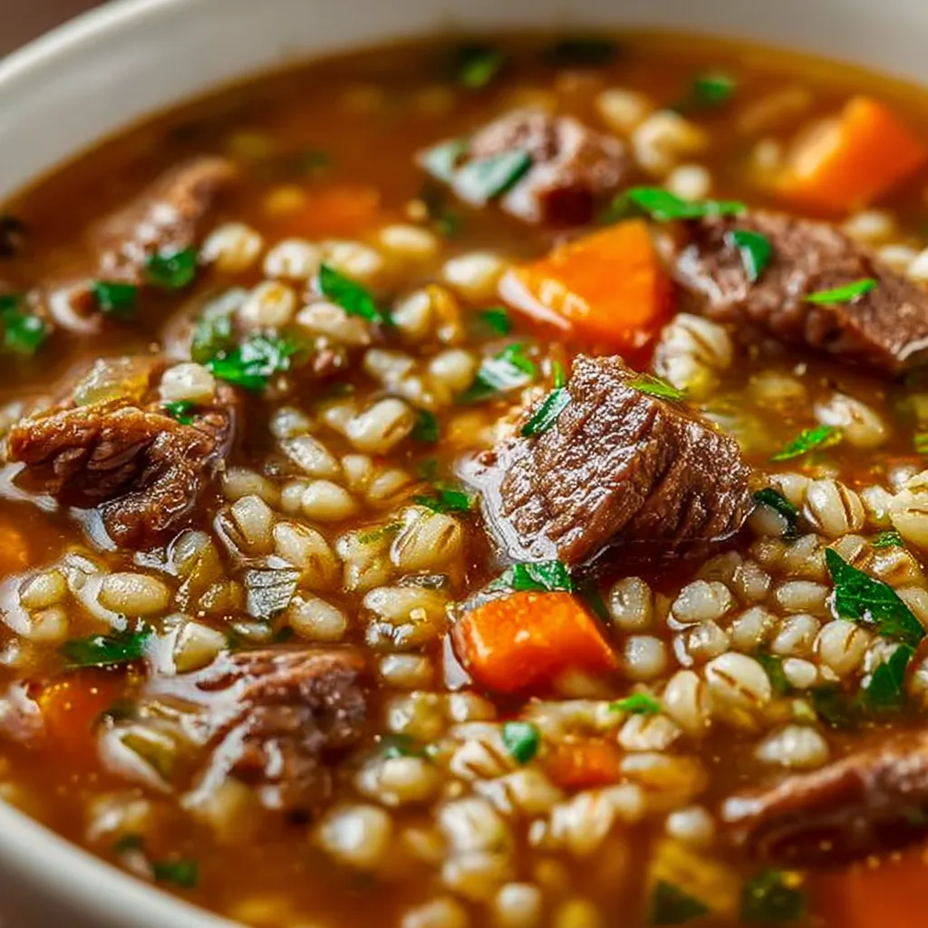Hearty Beef and Barley Soup Recipe | Easy Homemade Comfort Food