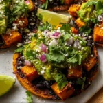 Delicious Black Bean Sweet Potato Tostadas | Healthy & Easy Recipe