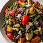Black Lentil Salad with Roasted Vegetables | Healthy & Delicious Recipe