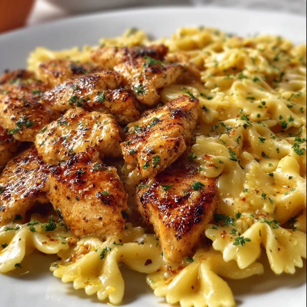 Cajun Garlic Butter Chicken Bowtie Pasta | Easy & Flavorful Dinner Recipe