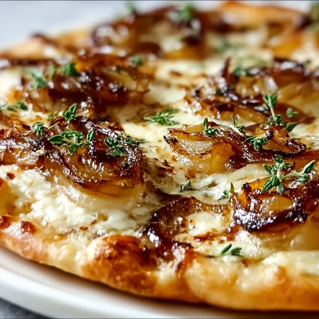 Caramelized Onion Pizza with Melty Cheese | Delicious & Easy Recipe