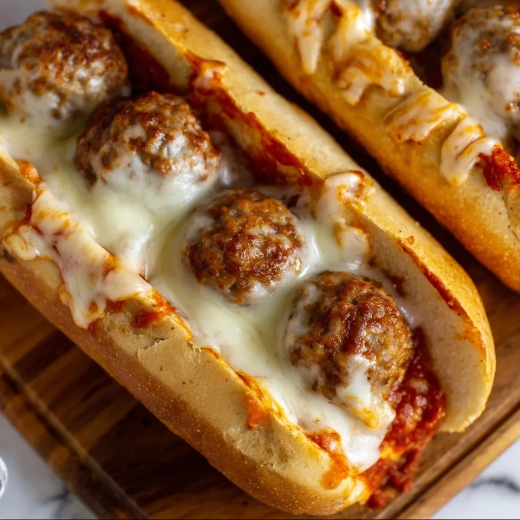 Delicious Cheesy Meatball Subs Recipe | Easy & Best Homemade Meatball Subs