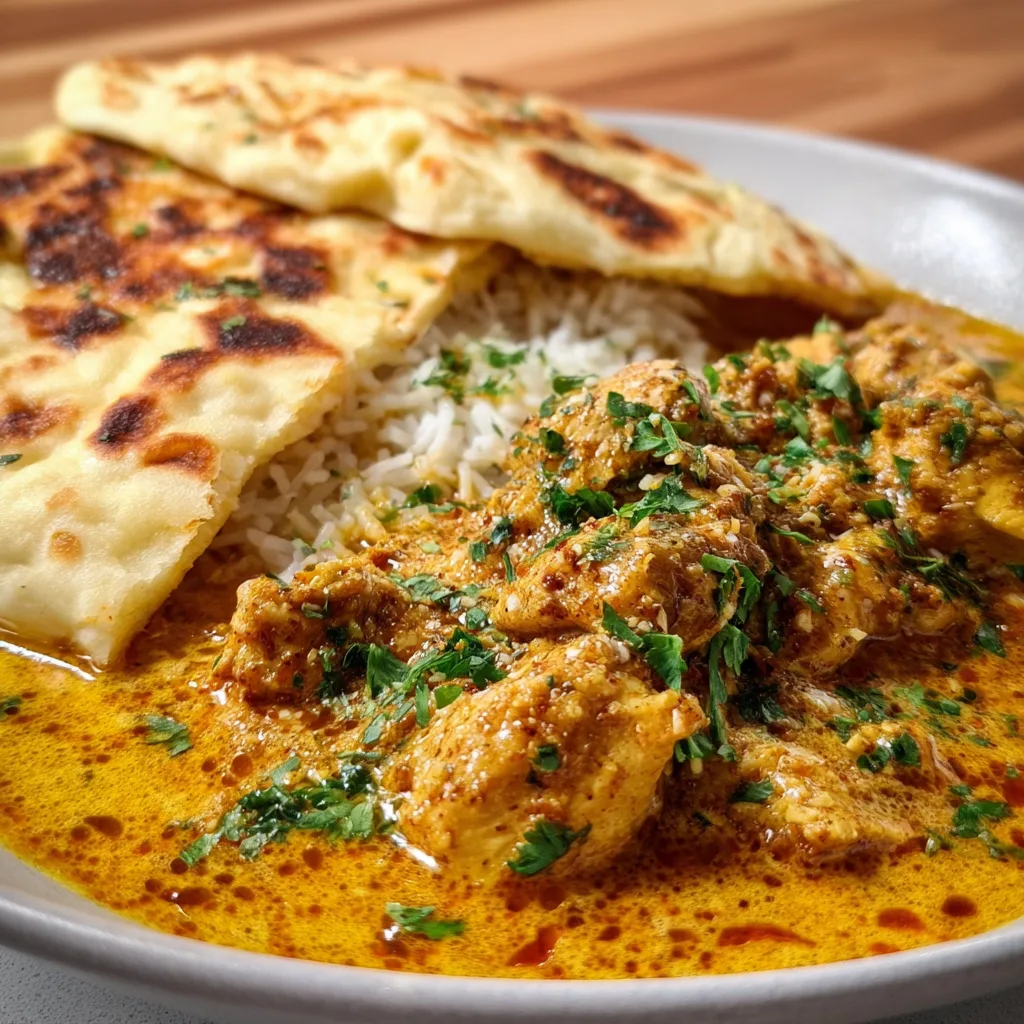 Chicken Korma Recipe with Flatbread or Rice | Easy & Delicious Meal