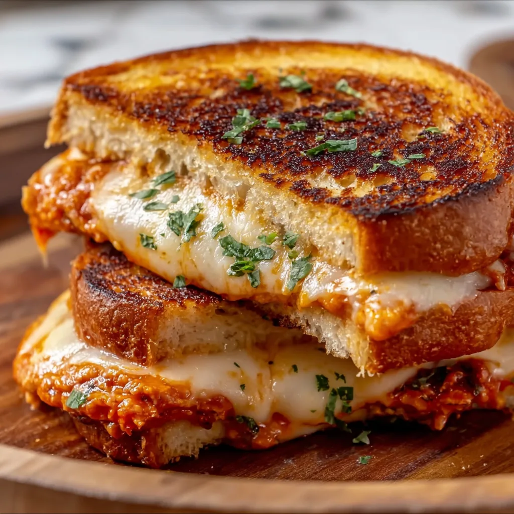 Delicious Chicken Parmesan Grilled Cheese Recipe | Easy & Cheesy Meal Idea