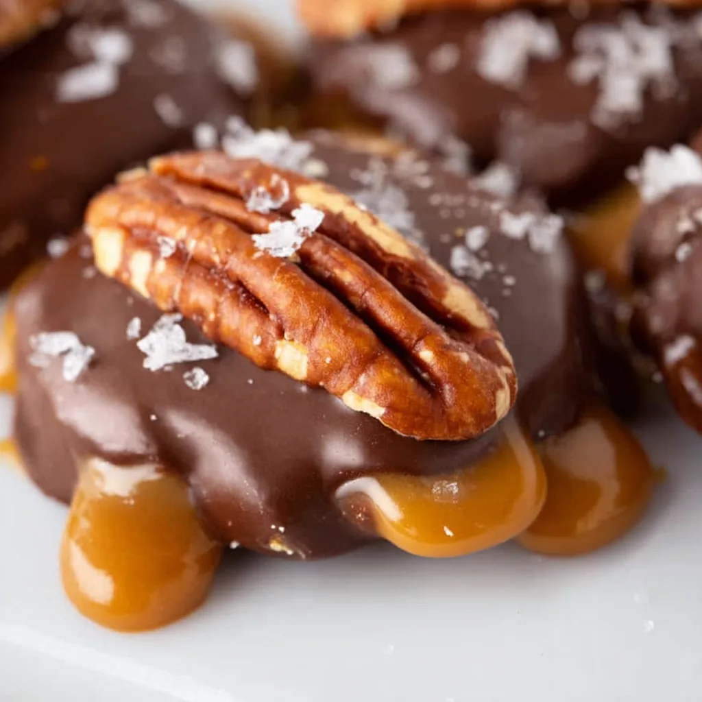 Delicious Chocolate Caramel Pecan Turtle Candy | Sweet Gourmet Treats