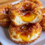 Classic Peach Cobbler Cheesecake Donuts – Irresistible Homemade Dessert Recipe