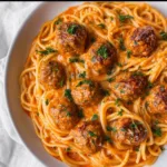 Creamy Spaghetti and Meatballs Recipe | Easy & Delicious Dinner Idea