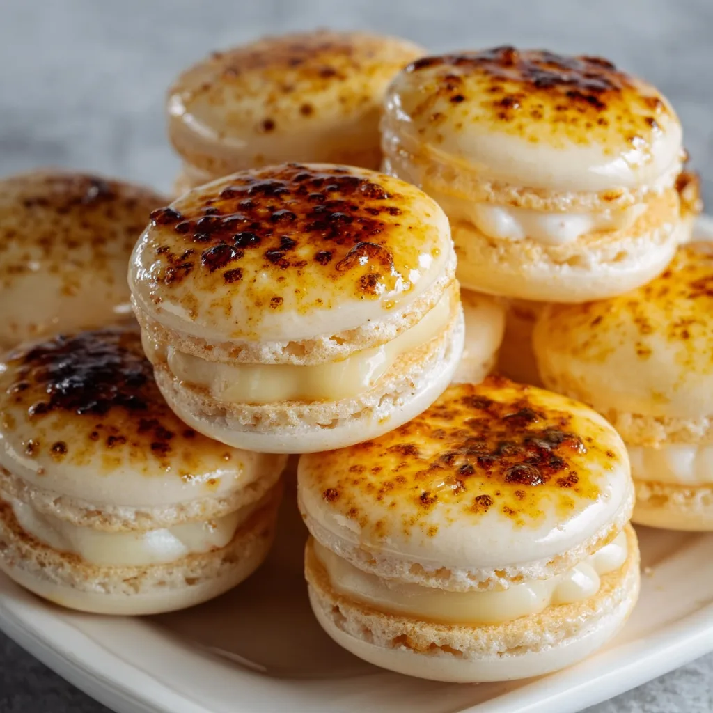 Delicious Crème Brûlée Macarons Recipe | Perfectly Crispy & Creamy Treats