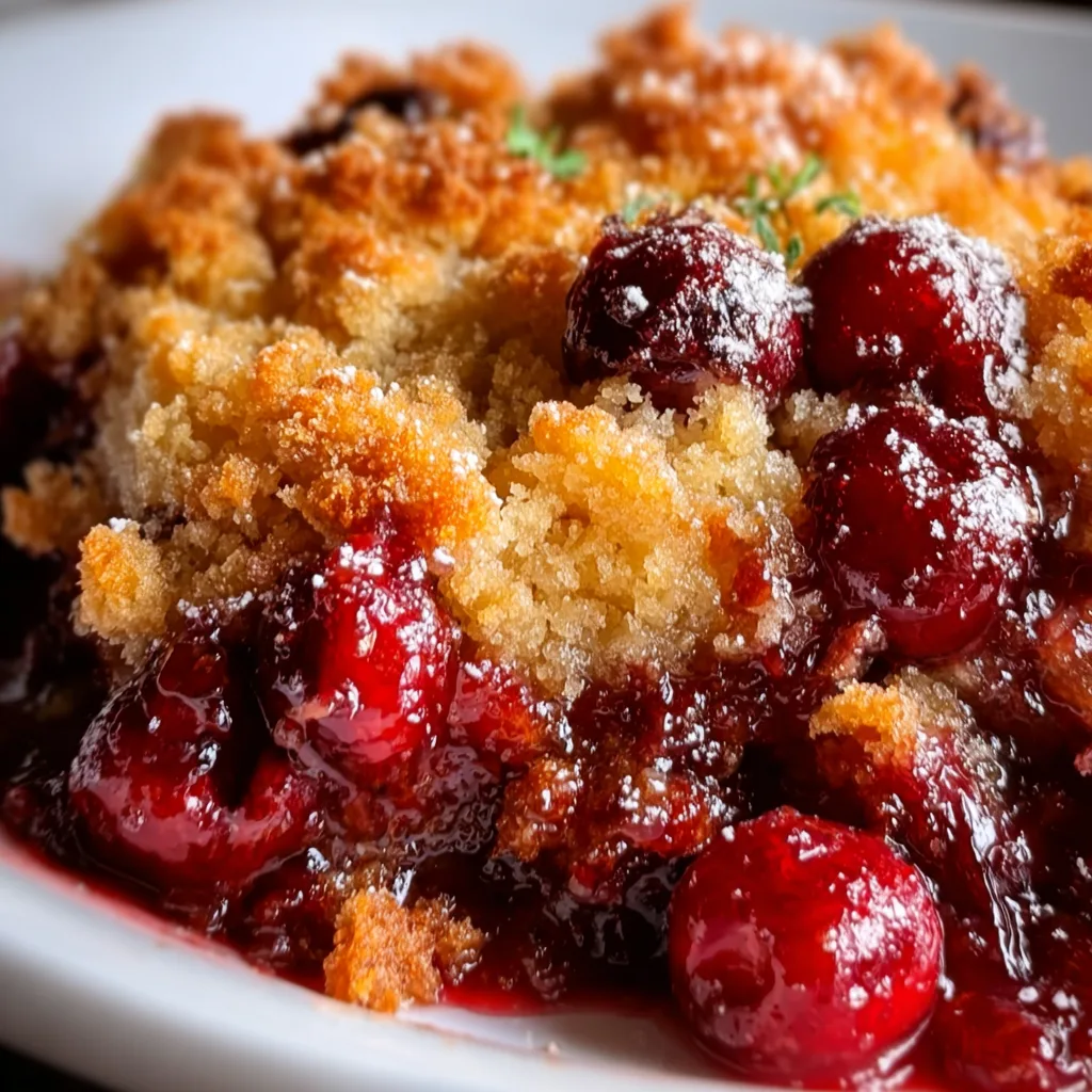 Crispy Cranberry Cobbler Recipe – Easy, Delicious Holiday Dessert