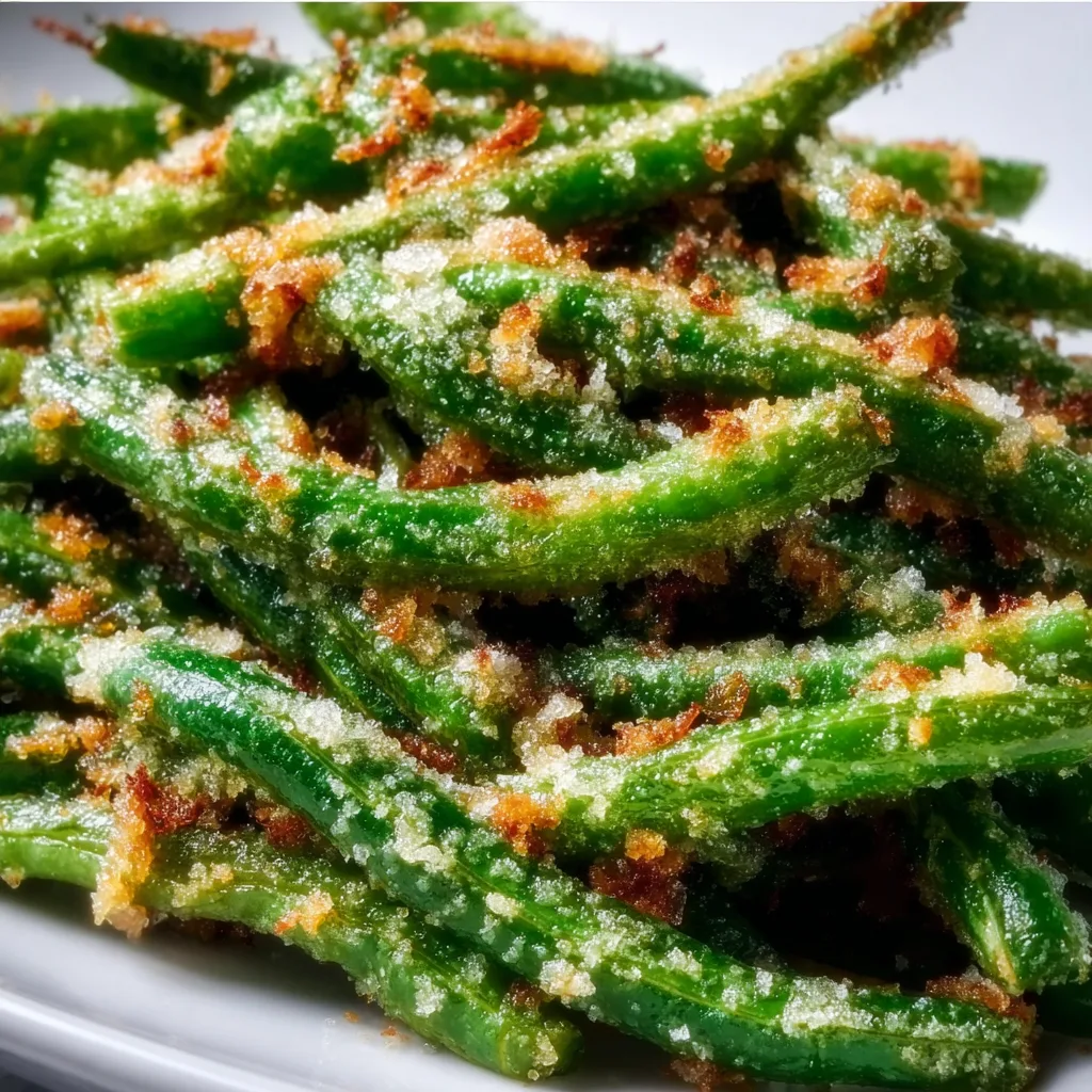 Crispy Garlic Parmesan Green Beans Recipe – Easy, Delicious Side Dish