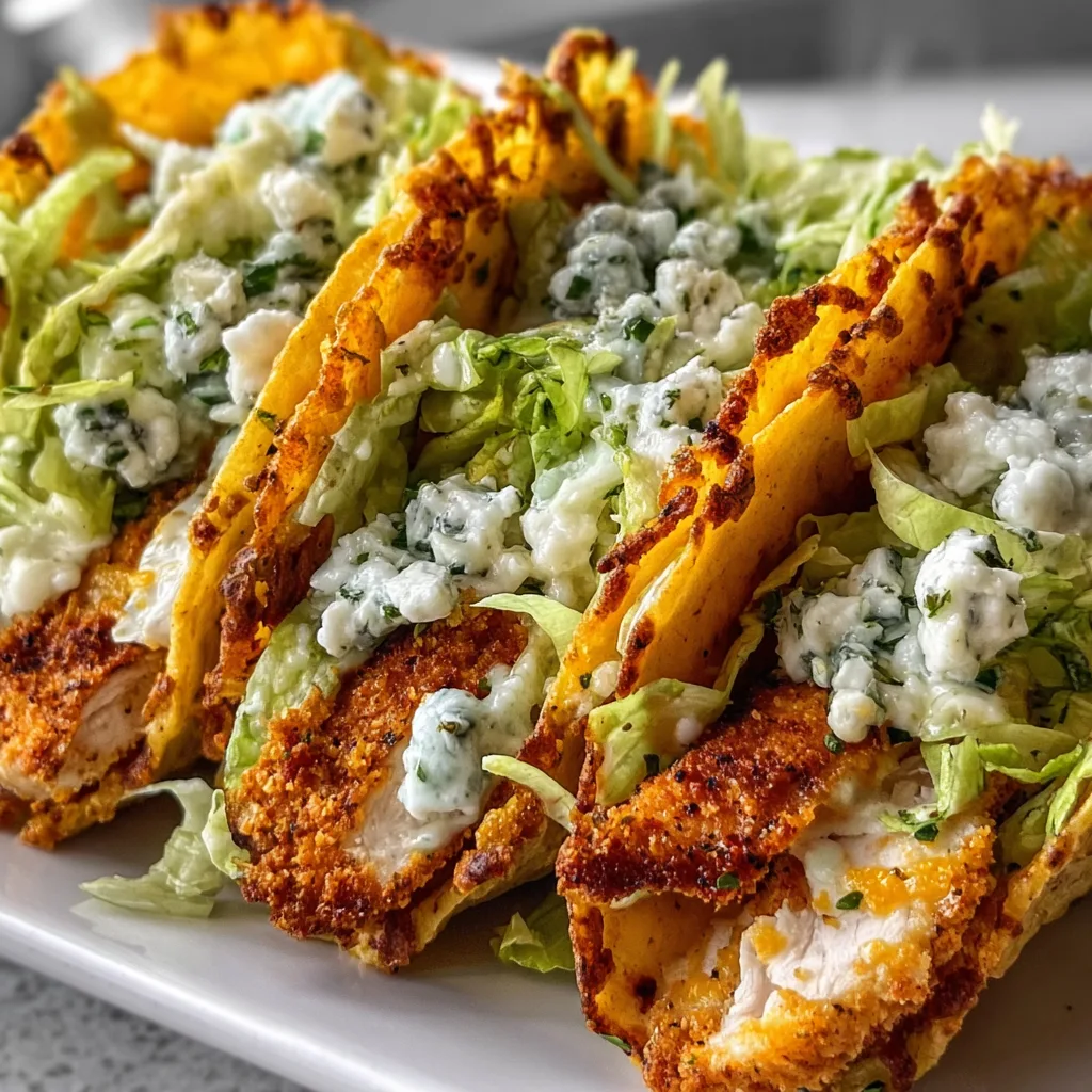 Dill Pickle Ranch Smash Chicken Tacos with Crispy Cheese | Easy & Delicious Recipe
