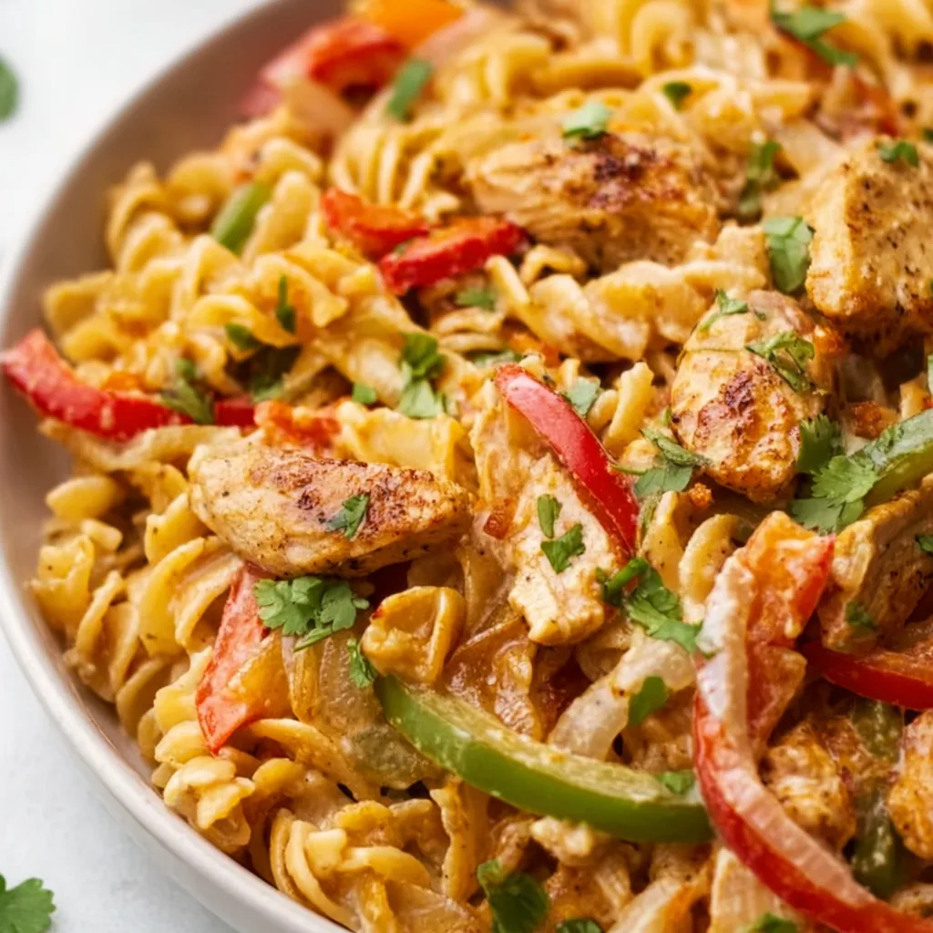 Easy Fajita Chicken Pasta Recipe – Quick & Flavorful Dinner Idea