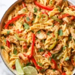 Easy Fajita Chicken Pasta Recipe – Quick & Flavorful Dinner Idea