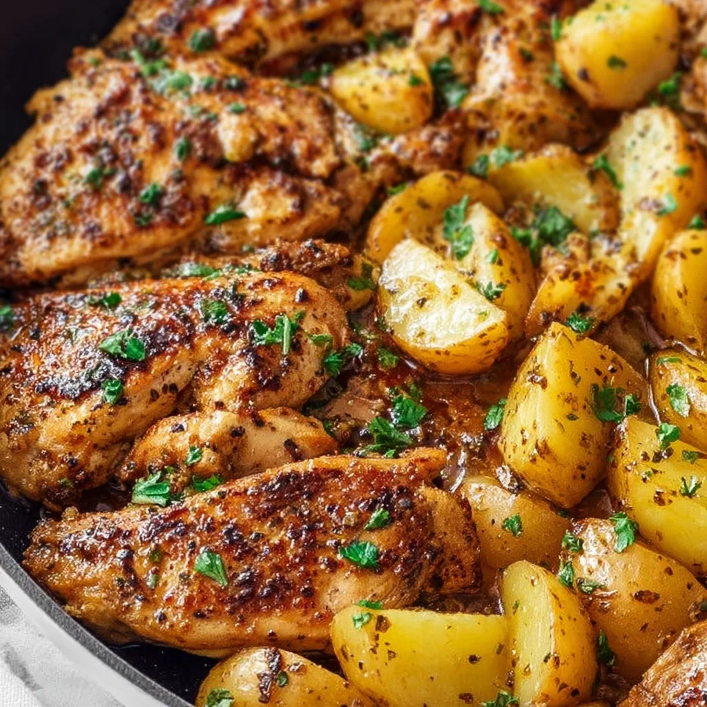 Garlic Butter Chicken and Potatoes Skillet | Easy One-Pan Dinner Recipe 3 Garlic Butter Chicken and Potatoes Skillet | Easy One-Pan Dinner Recipe