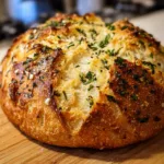 Garlic Herb Dutch Oven Bread Recipe – Easy Homemade Artisan Bread