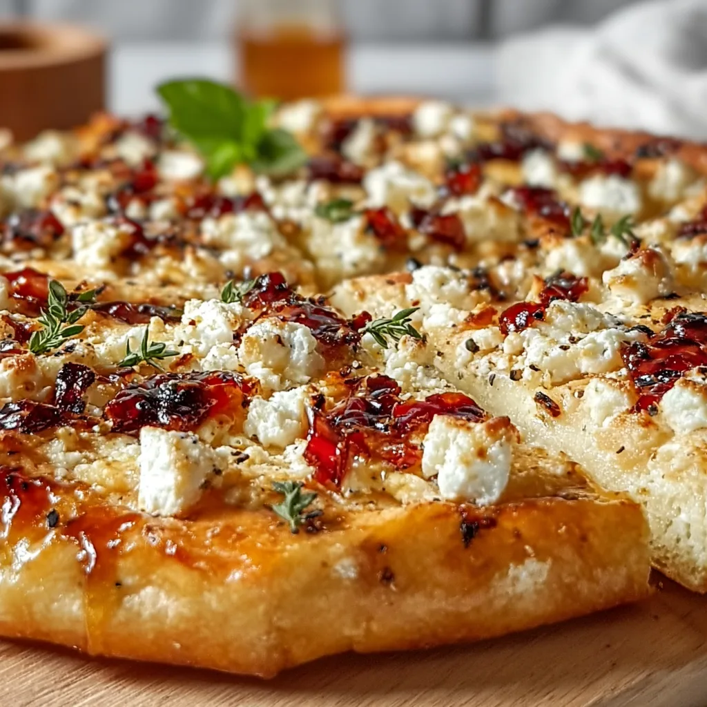 Delicious Hot Honey and Feta Pizza Recipe | Sweet & Savory Pizza Ideas