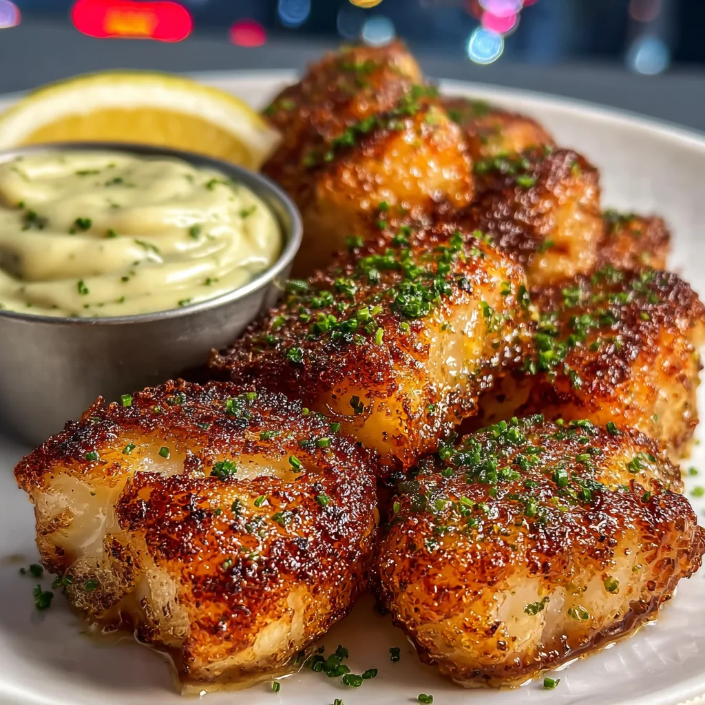 Crispy Lemon Butter Fish Bites with Garlic Aioli – Easy Seafood Recipe