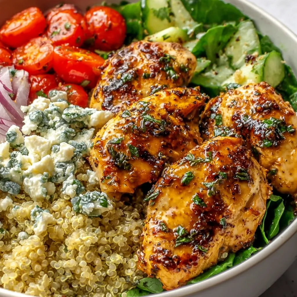 Lemon Herb Grilled Chicken Quinoa Bowl – Healthy & Flavorful Recipe
