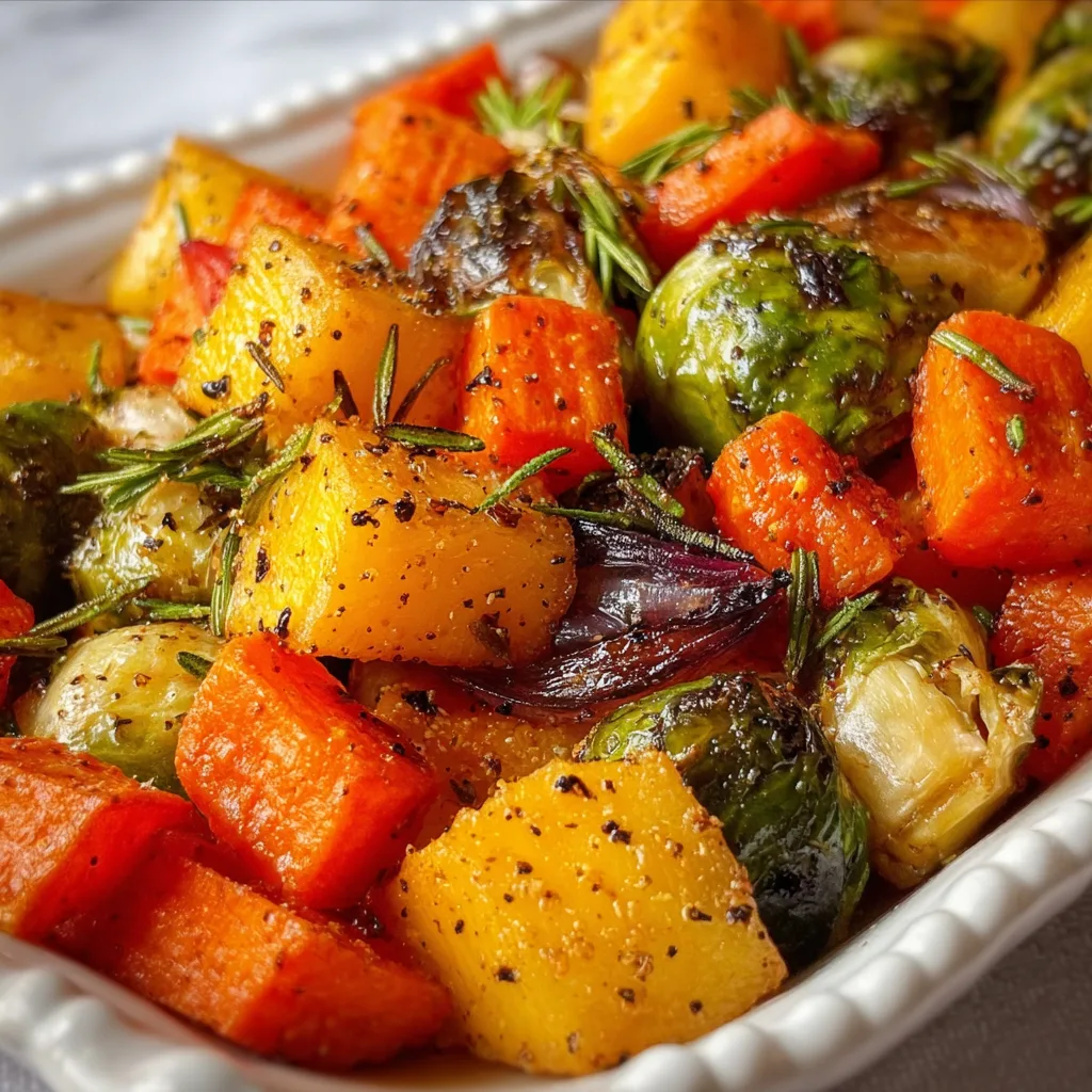 Maple Dijon Roasted Vegetables Recipe | Sweet & Savory Healthy Side Dish