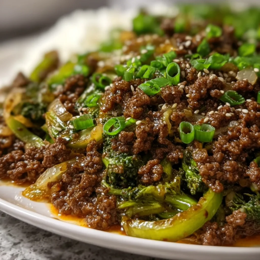 Authentic Mongolian Ground Beef Stir-Fry Recipe | Easy & Delicious