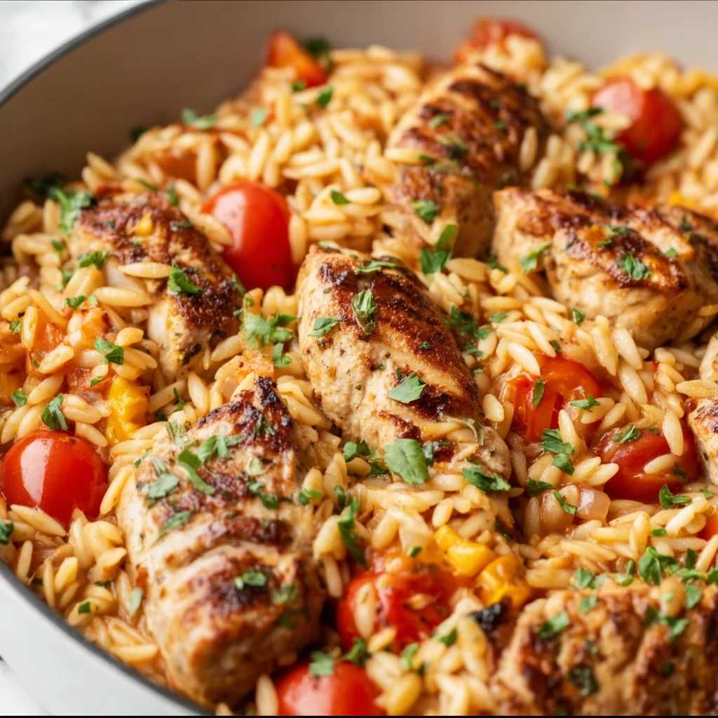 One Pan Marry Me Chicken Orzo Recipe | Easy & Delicious Dinner Idea