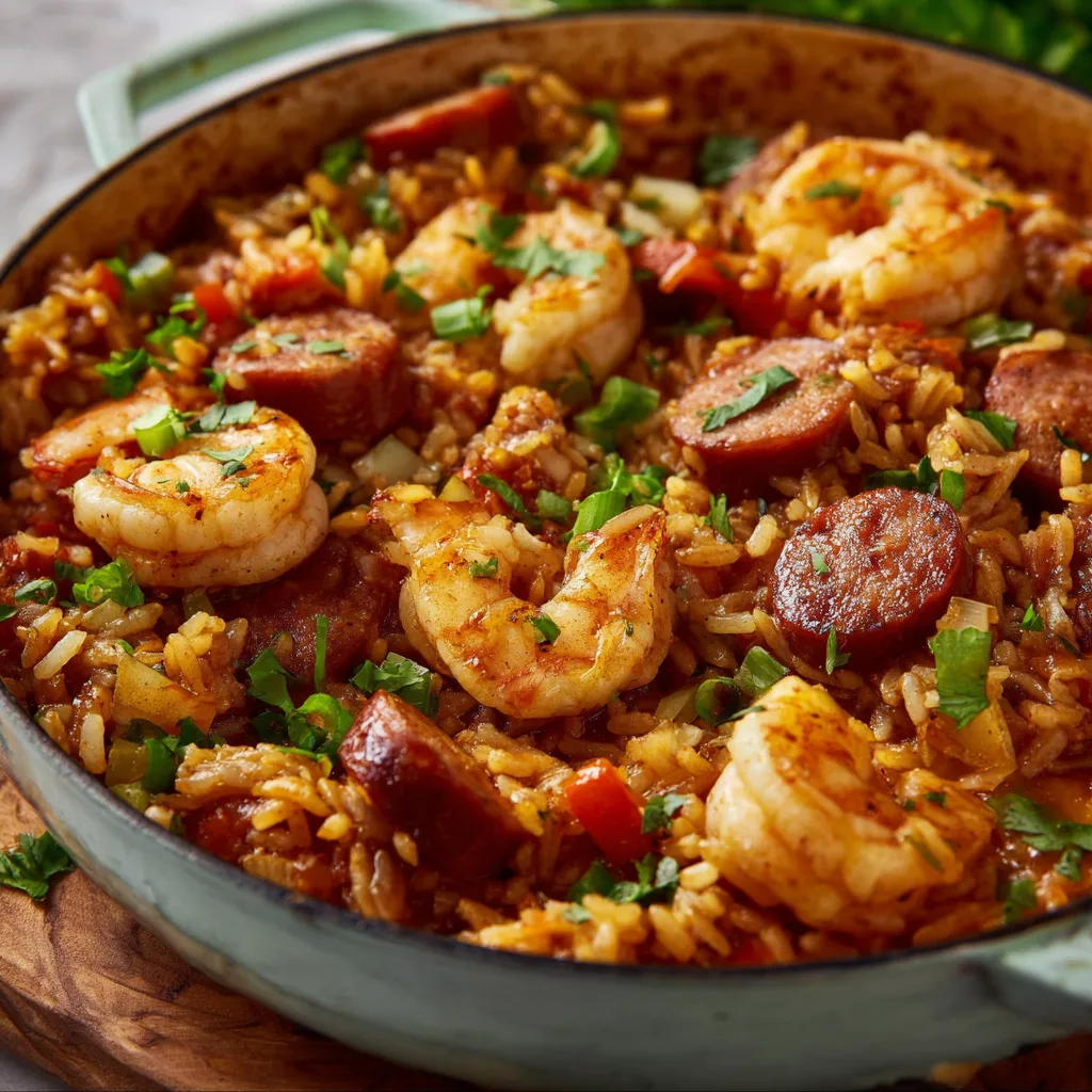 One Pot Shrimp and Sausage Jambalaya Recipe – Easy Cajun Dinner Idea