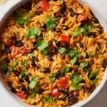 Easy One Pot Taco Orzo with Black Beans Recipe | Quick & Flavorful Meal