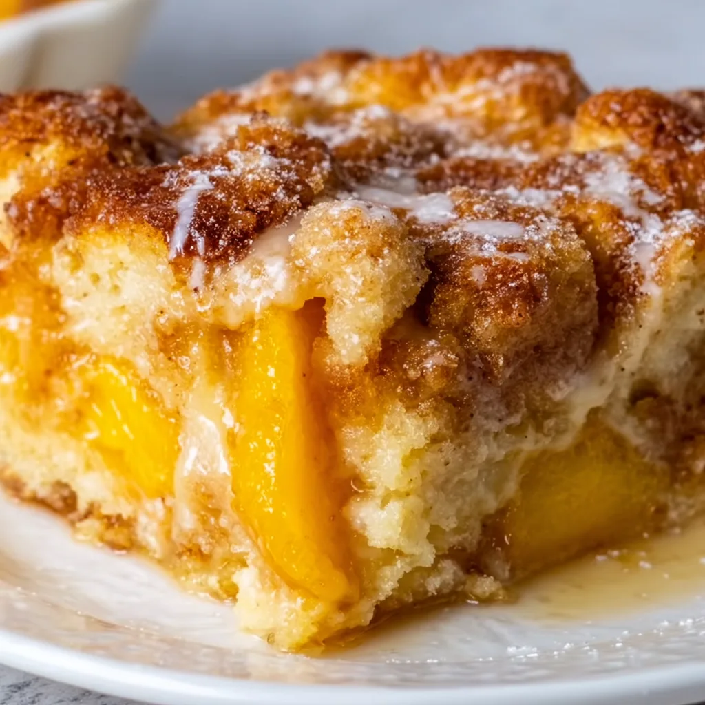 Delicious Peach Bread Pudding Recipe | Easy & Creamy Dessert Idea