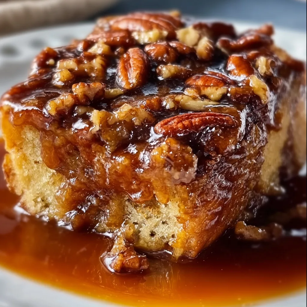 Delicious Pecan Caramel Bread Pudding Recipe – Sweet & Gooey Dessert Delight