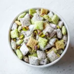 Delicious Pistachio Puppy Chow Snack Mix Recipe | Easy & Crunchy Treat