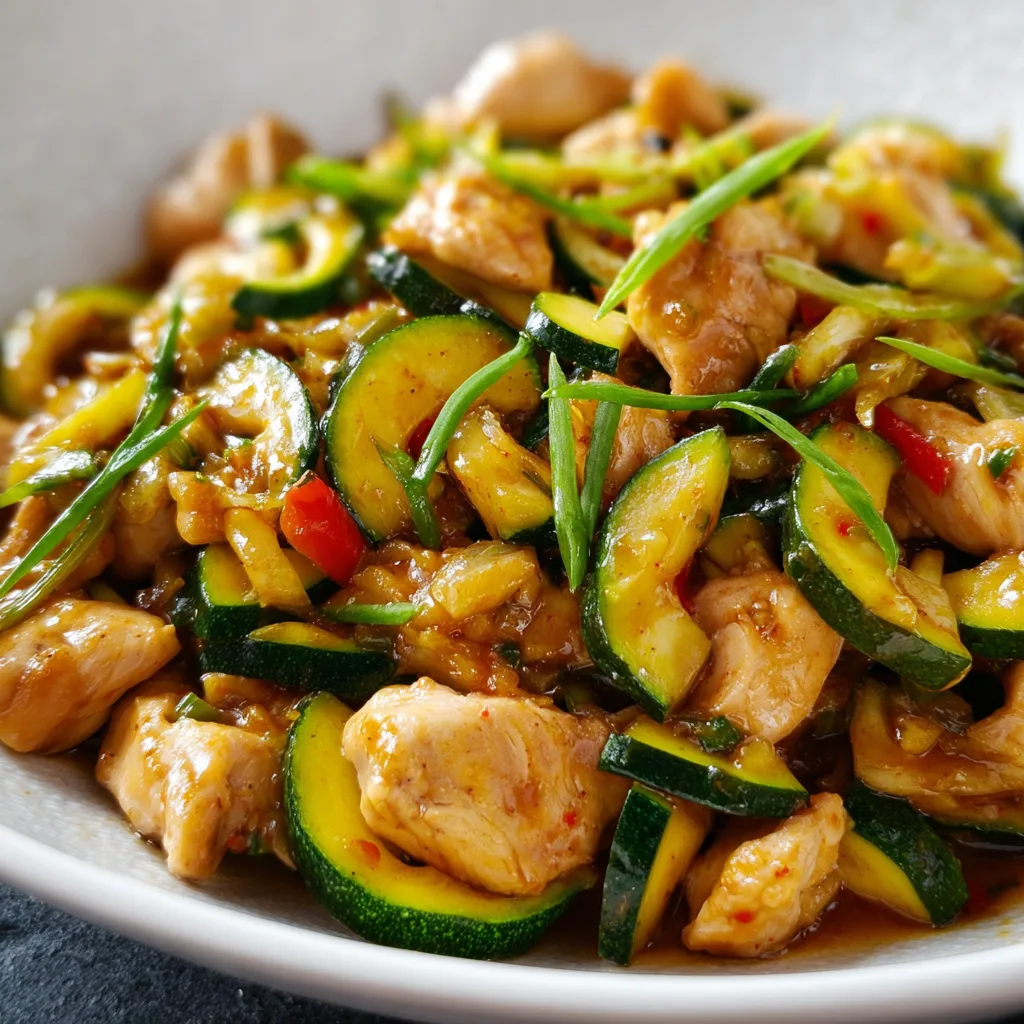 Quick Chicken Zucchini Stir Fry Recipe | Easy & Healthy Dinner Idea