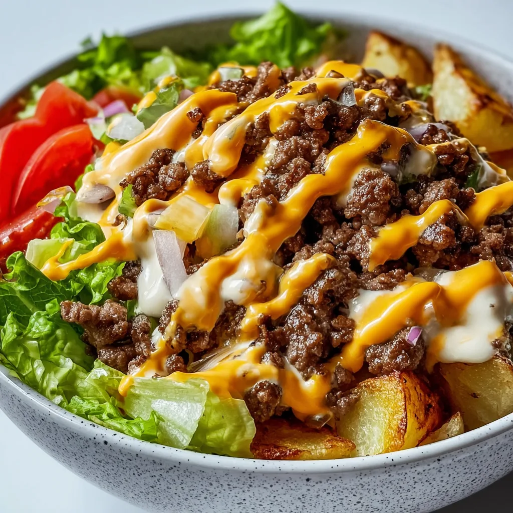Smash Burger Bowl | Delicious & Juicy Gourmet Burger Bowl Recipe