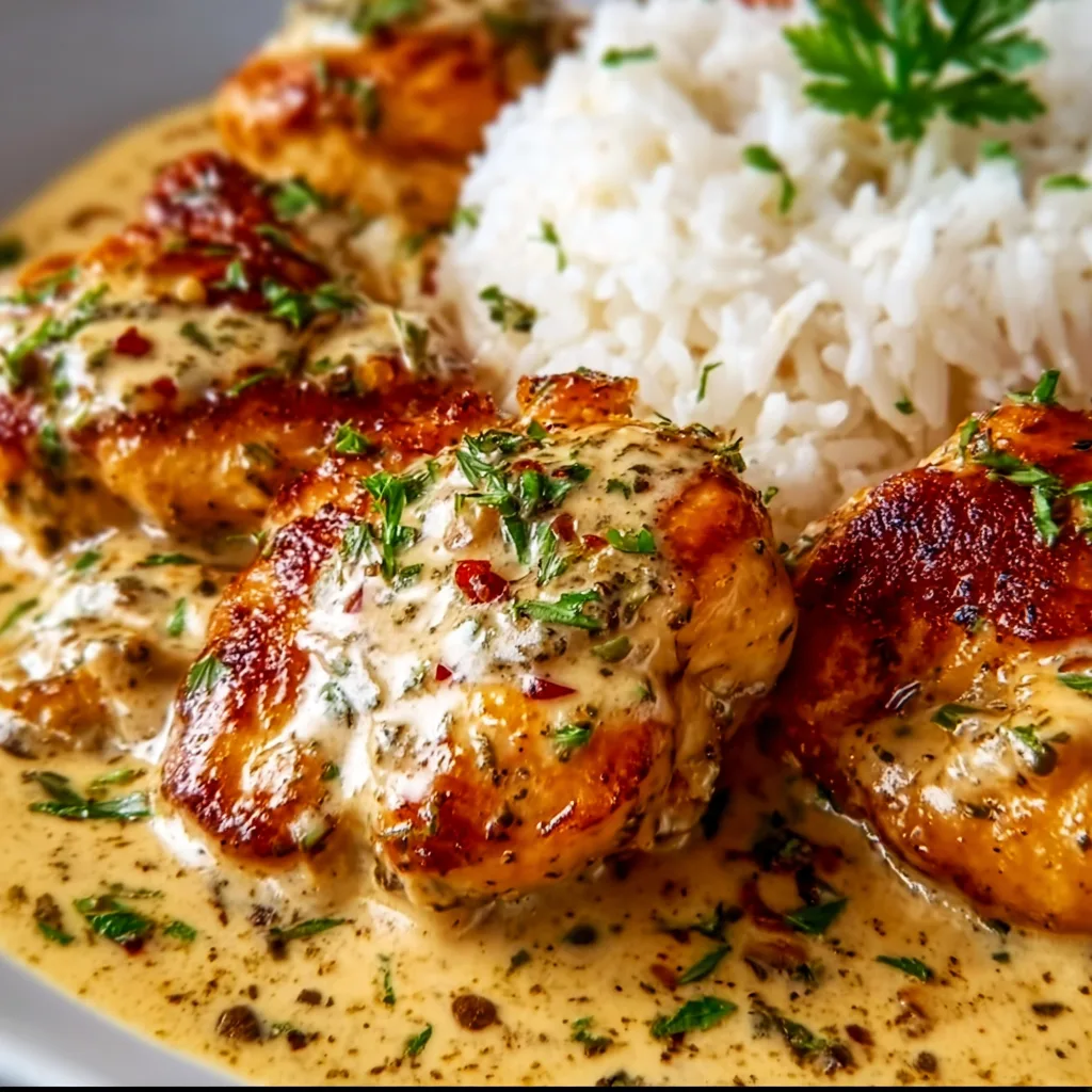 Delicious Smothered Chicken and Rice Recipe | Easy Comfort Food Meal