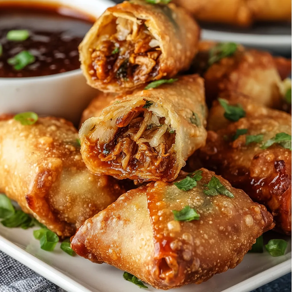 Southern-Style BBQ Egg Rolls | Crispy, Flavorful BBQ Egg Roll Recipe