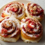Delicious Strawberry Cinnamon Rolls Recipe | Sweet & Fluffy Breakfast Treats