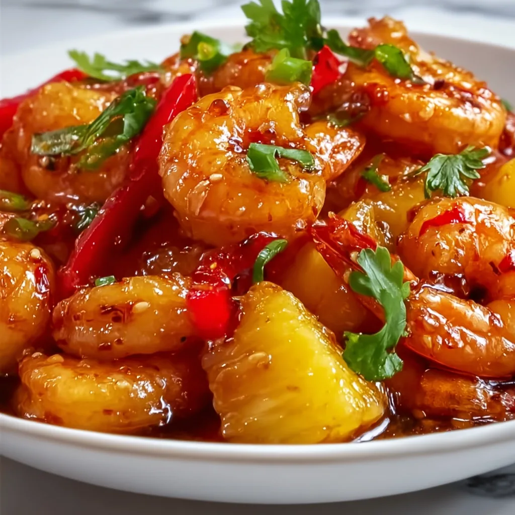 Sweet Chili Pineapple Shrimp Recipe | Spicy & Sweet Seafood Delight