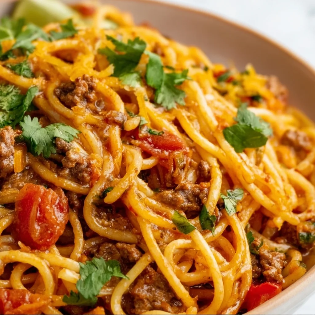 Easy Taco Spaghetti Recipe | Quick & Delicious Taco Pasta Dish