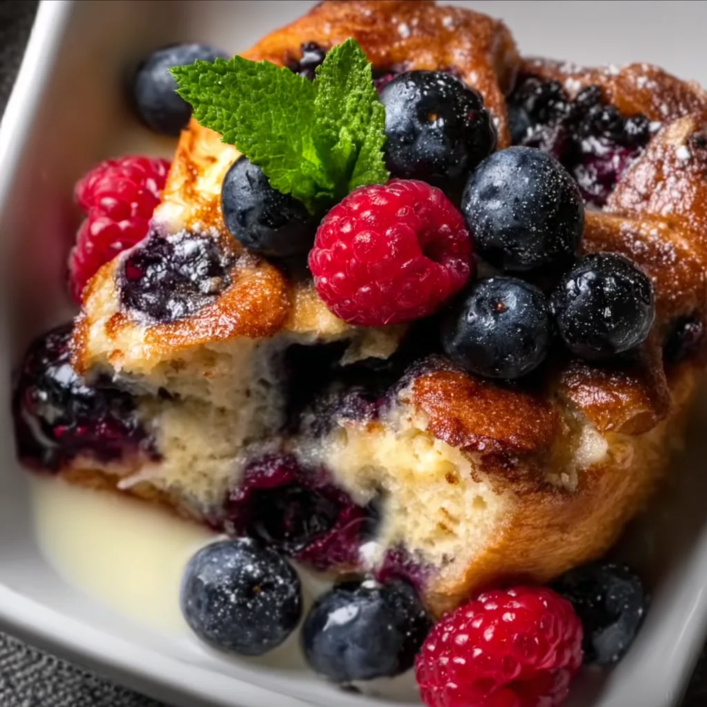 Delicious Wild Berry Bread Pudding Recipe | Easy & Fruity Dessert 3 Delicious Wild Berry Bread Pudding Recipe | Easy & Fruity Dessert