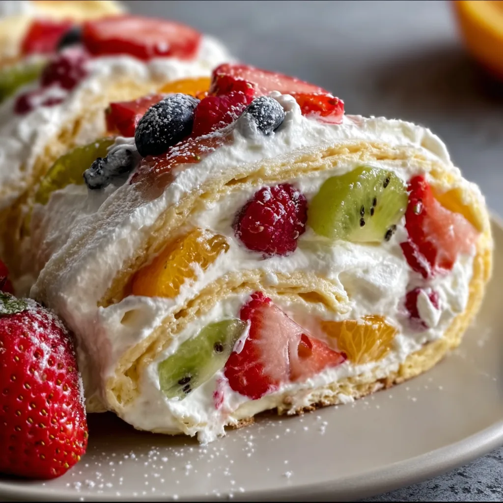 Delicious Creamy Fruit Salad Rollups Recipe – Easy & Refreshing Snack