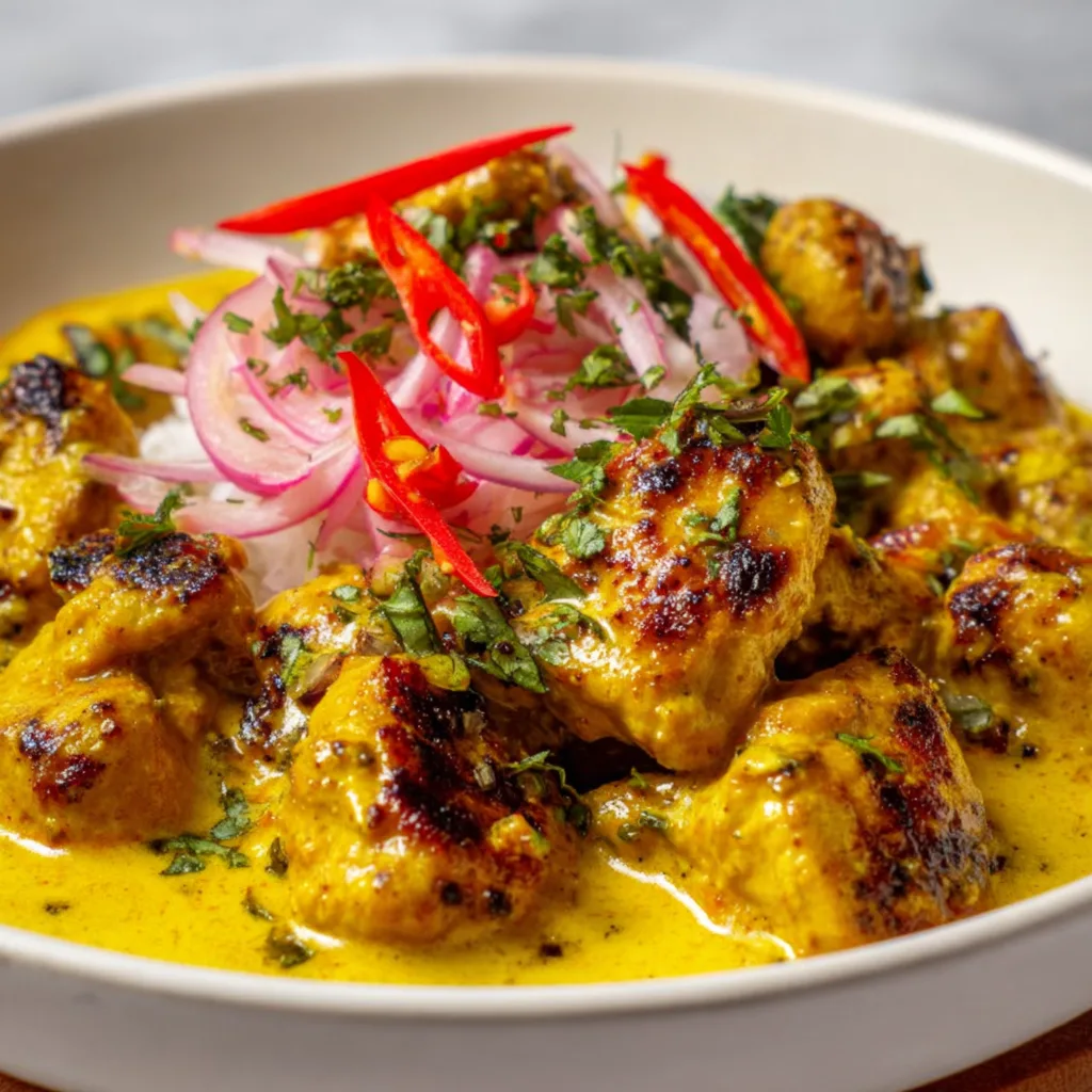 Creamy Spicy Peruvian Churu Chicken Amarillo Recipe | Authentic & Delicious