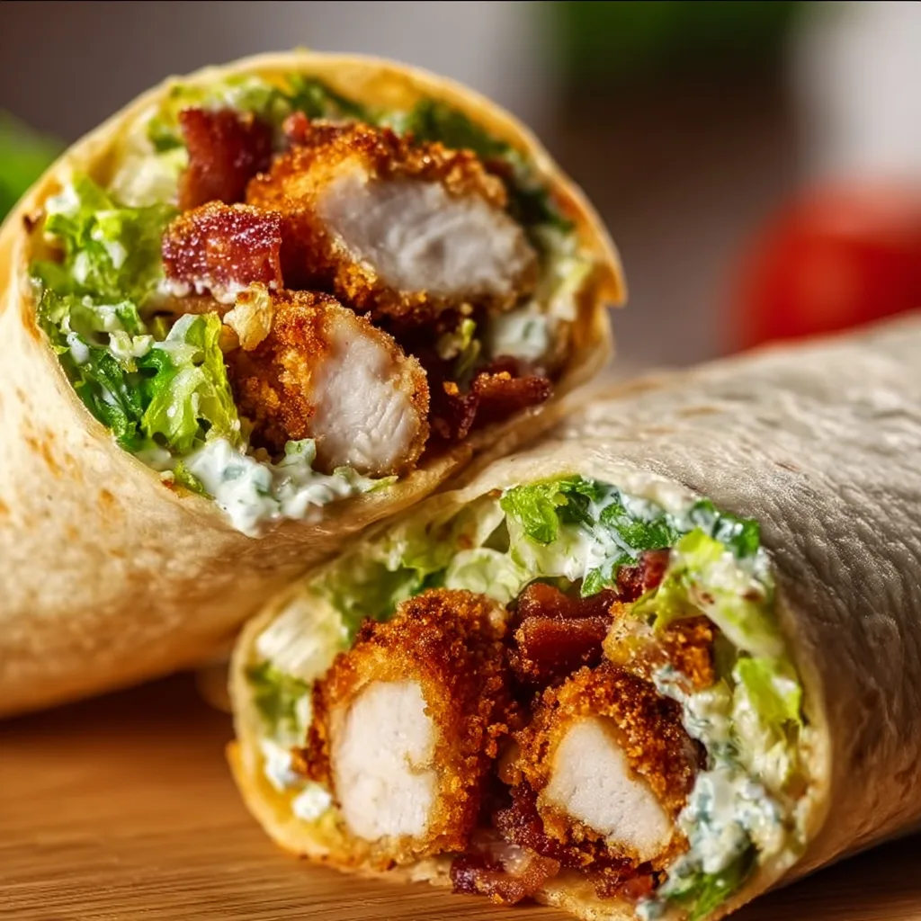 Crispy Chicken Caesar Wrap Recipe | Easy & Delicious Wrap Ideas