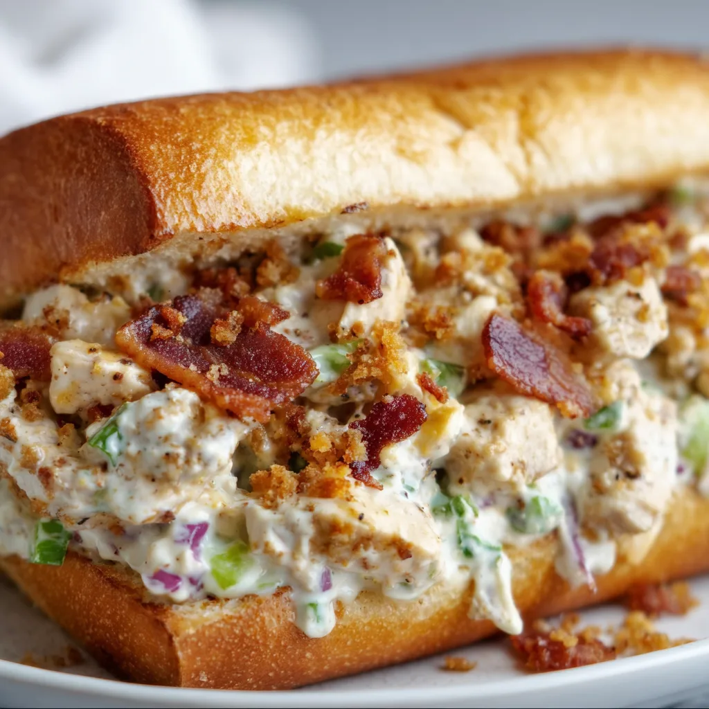 Easy Chopped Chicken Bacon Ranch Sandwich Recipe | Quick & Delicious Meal