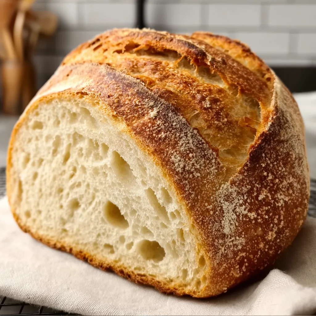 Golden Gluten-Free Sourdough Loaf | Crispy, Tangy & Healthy Bread Alternative