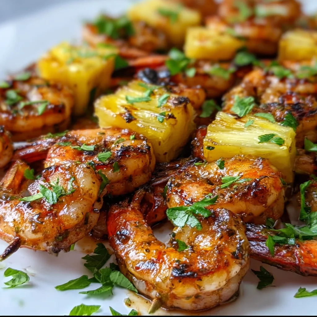 Delicious Grilled Shrimp Pineapple Skewers Recipe | Easy & Flavorful BBQ Skewers