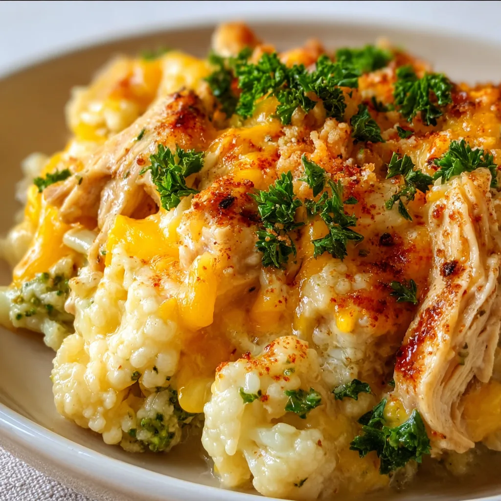 Healthy Chicken Cauliflower Casserole Recipe | Low-Carb & Nutritious Meal